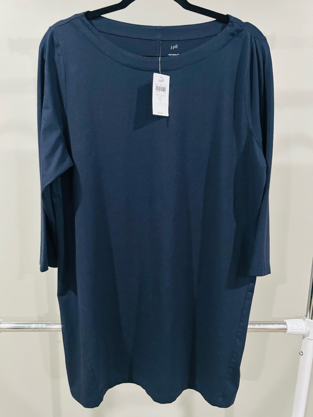J. Jill Navy Blue Relaxed Tunic Top